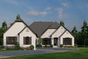 House Blueprint - Exterior - Front Elevation for Country House Plan #17-3374 - 4 bed, 3.5 bath