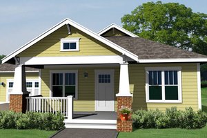 Exterior - Other Elevation 1 for Craftsman House Plan #461-13 - 3 bed, 2 bath
