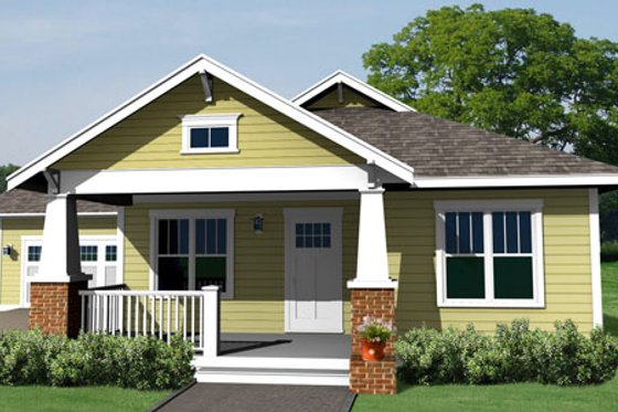 Exterior - Other Elevation 1 for Craftsman House Plan #461-13 - 3 bed, 2 bath