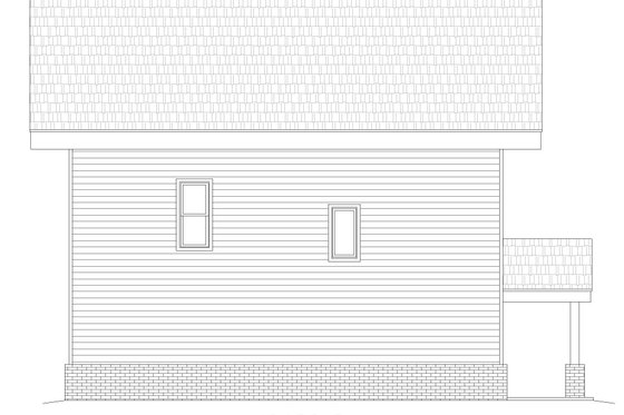 Exterior - Rear Elevation for Contemporary House Plan #932-453 - 3 bed, 3.5 bath