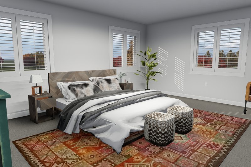 Architectural House Design - Interior - Master Bedroom for Traditional House Plan #1060-7 - 5 bed, 3.5 bath