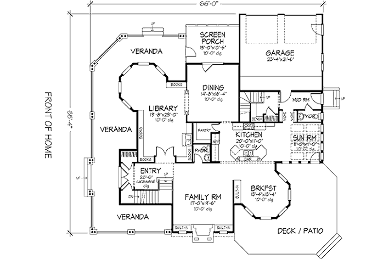 Dream House Plan - Floor Plan - Main Floor for Victorian House Plan #320-414 - 5 bed, 5.5 bath