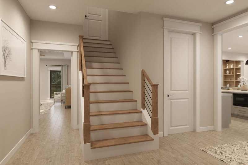 Architectural House Design - Interior - Entry for Farmhouse House Plan #430-379 - 4 bed, 3.5 bath