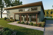 Modern Style House Plan - 5 Beds 2 Baths 2250 Sq/Ft Plan #923-482 Exterior 