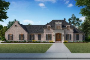 Country Exterior - Front Elevation Plan #1074-20