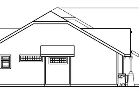 Exterior - Other Elevation for Ranch House Plan #124-371 - 4 bed, 3 bath