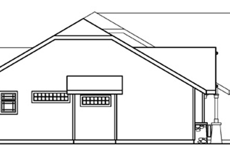 Home Plan - Exterior - Other Elevation for Ranch House Plan #124-371 - 4 bed, 3 bath