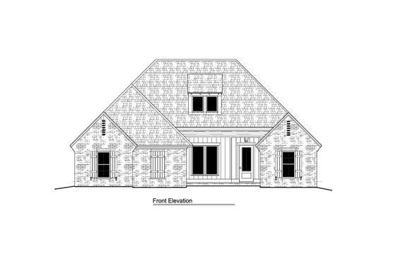 Exterior - Front Elevation 3 for Traditional House Plan #1081-13 - 3 bed, 2.5 bath