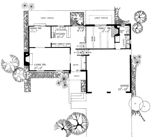 Floor Plan - Main Floor Plan #72-205