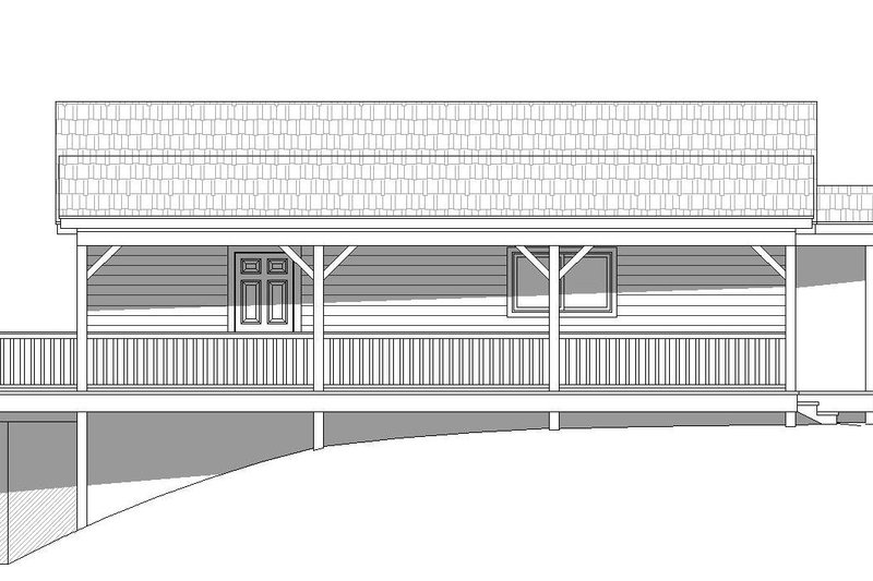 Home Plan - Exterior - Other Elevation for Cabin House Plan #932-107 - 2 bed, 2 bath