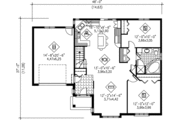 Ranch Style House Plan - 2 Beds 1 Baths 1138 Sq/Ft Plan #25-1033 