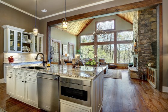 Interior - Kitchen 2 for Ranch House Plan #54-484 - 4 bed, 3 bath