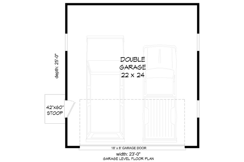 Home Plan - Floor Plan - Main Floor for Craftsman House Plan #932-1016, 0 bath