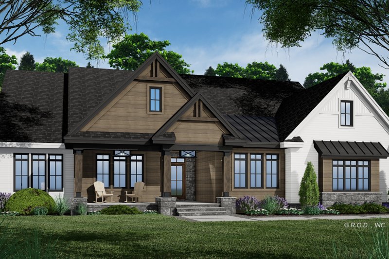 Home Plan - Exterior - Front Elevation 5 for Farmhouse House Plan #51-1239 - 4 bed, 3.5 bath