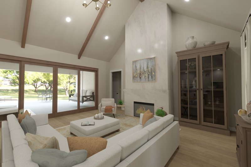 Architectural House Design - Interior - Family Room for Traditional House Plan #406-9671 - 3 bed, 2 bath