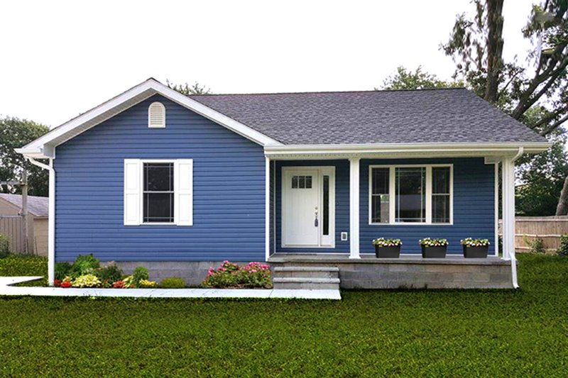 Home Plan - Exterior - Front Elevation 5 for Cottage House Plan #23-609 - 2 bed, 1 bath