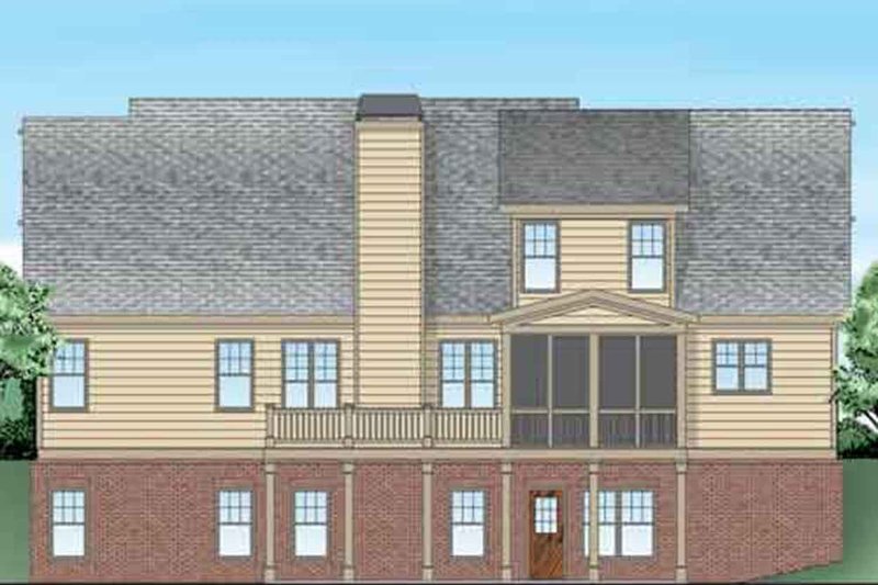 Architectural House Design - Exterior - Rear Elevation for Craftsman House Plan #927-25 - 4 bed, 3 bath