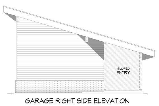 Exterior - Other Elevation 2 for Contemporary House Plan #932-904 - 3 bed, 2 bath