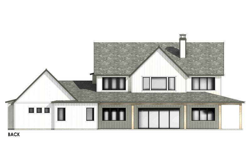 Architectural House Design - Exterior - Front Elevation 6 for Farmhouse House Plan #1096-200 - 5 bed, 5.5 bath
