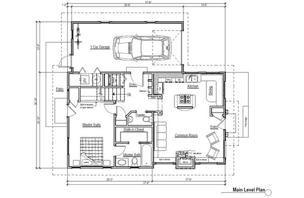 Craftsman Floor Plan - Main Floor Plan #451-7