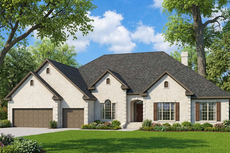 Home Plan - European Exterior - Front Elevation Plan #923-476