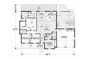 Craftsman Style House Plan - 4 Beds 3 Baths 1898 Sq/Ft Plan #56-710 