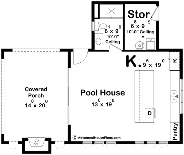 Dream House Plan - Modern Floor Plan - Main Floor Plan #455-477