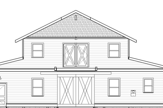 Exterior - Front Elevation 3 for Farmhouse House Plan #895-116, 1 bath