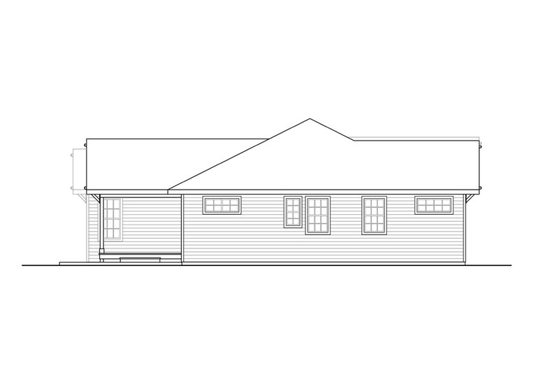 House Plan Design - Exterior - Other Elevation for Ranch House Plan #124-1265 - 3 bed, 2.5 bath