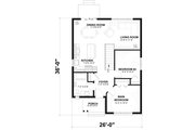 Modern Style House Plan - 2 Beds 1 Baths 864 Sq/Ft Plan #23-695 