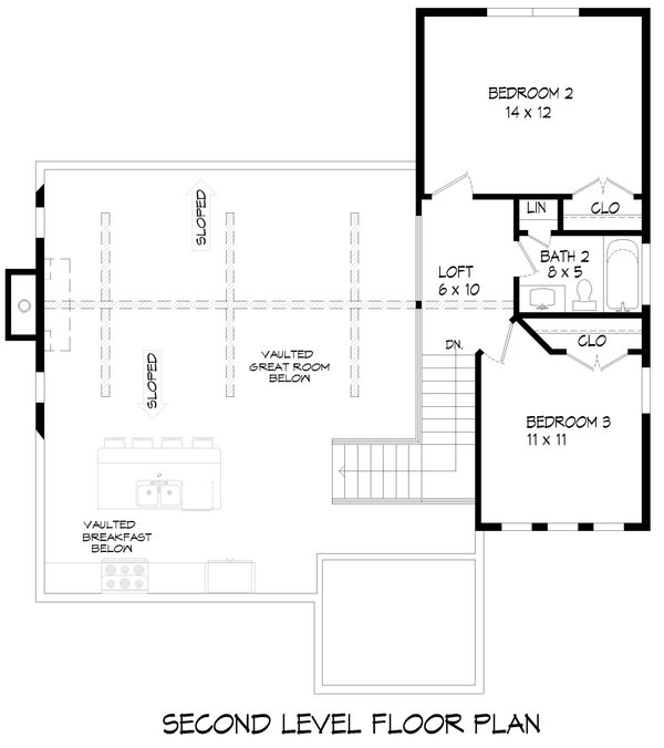 House Blueprint - Country Floor Plan - Upper Floor Plan #932-767