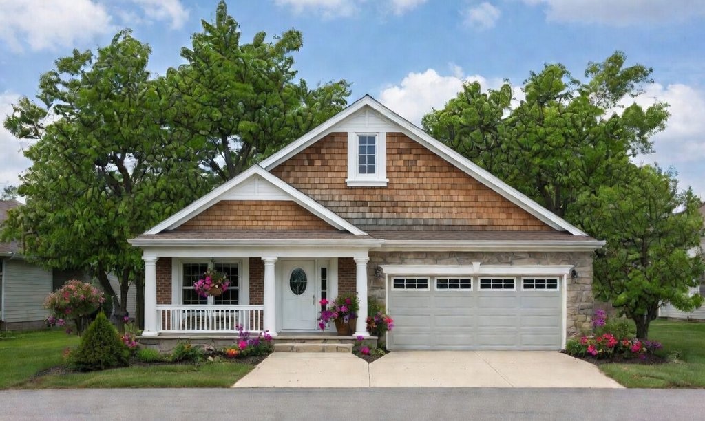 Exterior - Front Elevation 2 for Cottage House Plan #20-1207 - 2 bed, 2 bath