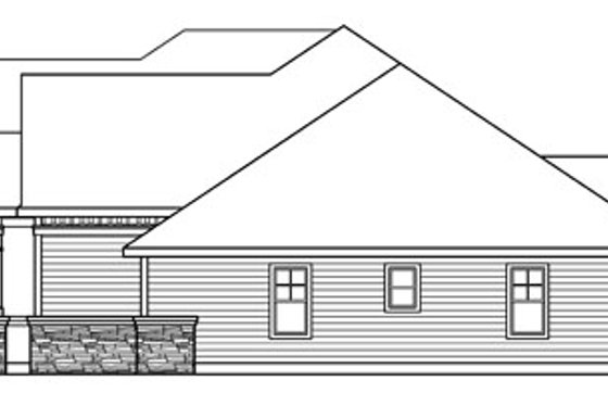 Exterior - Other Elevation 1 for Craftsman House Plan #124-758 - 3 bed, 2.5 bath