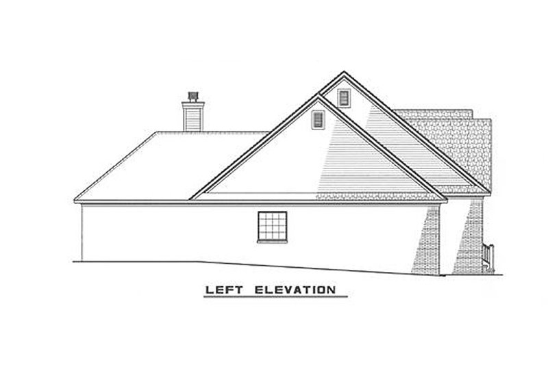 Dream House Plan - Exterior - Other Elevation for Traditional House Plan #17-283 - 3 bed, 2 bath