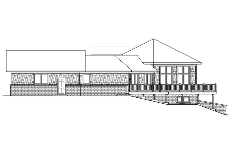 Home Plan - Exterior - Other Elevation 1 for Craftsman House Plan #124-547 - 3 bed, 2 bath