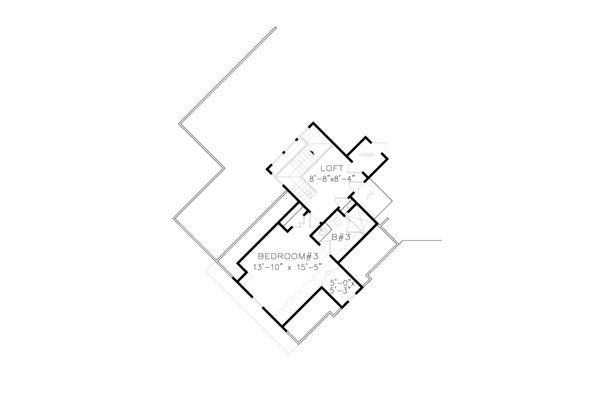 Home Plan - Craftsman Floor Plan - Upper Floor Plan #54-478
