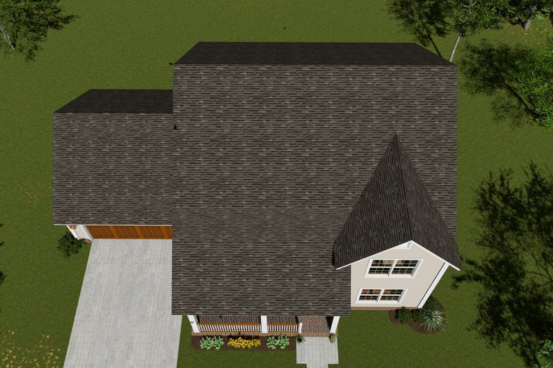 Home Plan - Exterior - Other Elevation 3 for Farmhouse House Plan #513-2227 - 4 bed, 2.5 bath