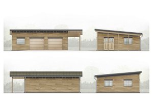 Exterior - Other Elevation for Contemporary House Plan #924-8, 0 bath