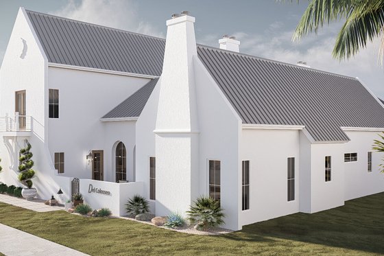 Exterior - Other Elevation 2 for Beach House Plan #455-761 - 4 bed, 4.5 bath