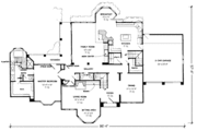 European Style House Plan - 4 Beds 3.5 Baths 3260 Sq/Ft Plan #410-196 
