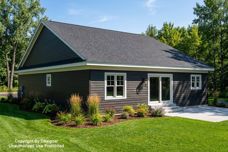 Home Plan - Exterior - Rear Elevation for Craftsman House Plan #51-1530 - 3 bed, 2 bath