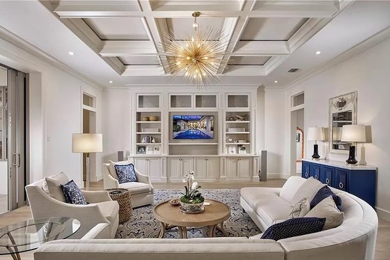Interior - Family Room 1 for Contemporary House Plan #548-34 - 4 bed, 4.5 bath