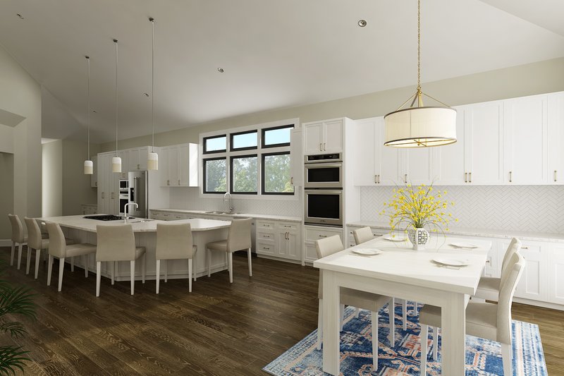 House Blueprint - Interior - Kitchen 1 for Contemporary House Plan #45-611 - 4 bed, 4.5 bath