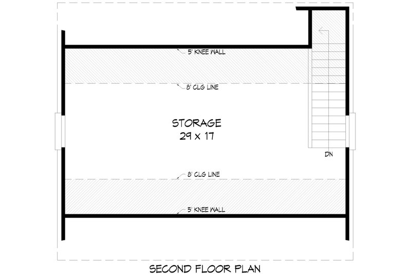 Home Plan - Floor Plan - Upper Floor for Contemporary House Plan #932-1026, 0 bath