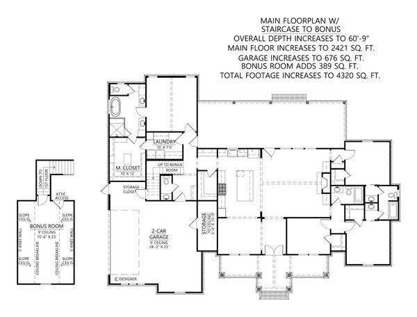 Farmhouse Floor Plan - Other Floor Plan #1074-110