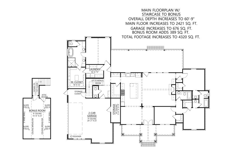 House Design - Floor Plan - Other Floor for Farmhouse House Plan #1074-110 - 4 bed, 3.5 bath