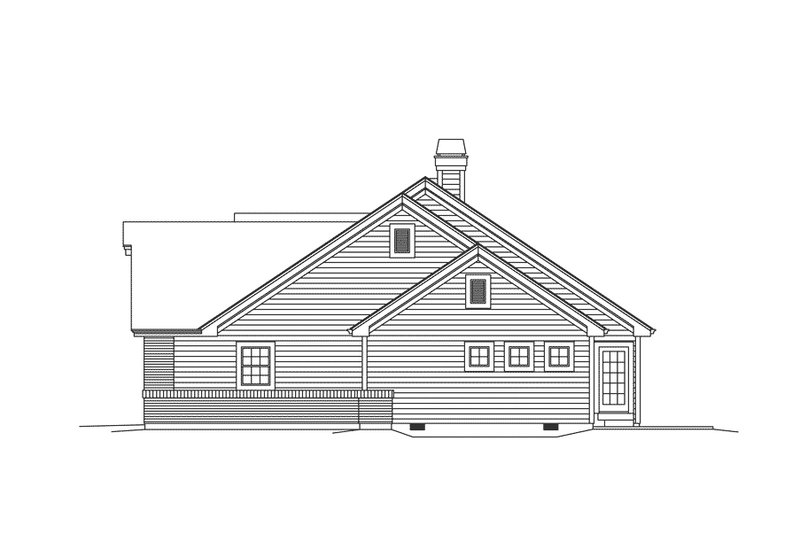 Home Plan - Exterior - Other Elevation for Country House Plan #57-696 - 3 bed, 2 bath