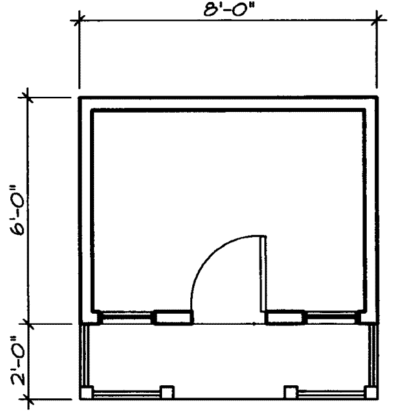 Architectural House Design - Cottage Floor Plan - Main Floor Plan #23-460