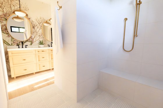 Interior - Master Bathroom 1 for Farmhouse House Plan #126-295 - 1 bed, 1 bath