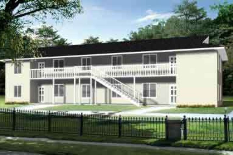 House Blueprint - Traditional Exterior - Front Elevation Plan #1-916